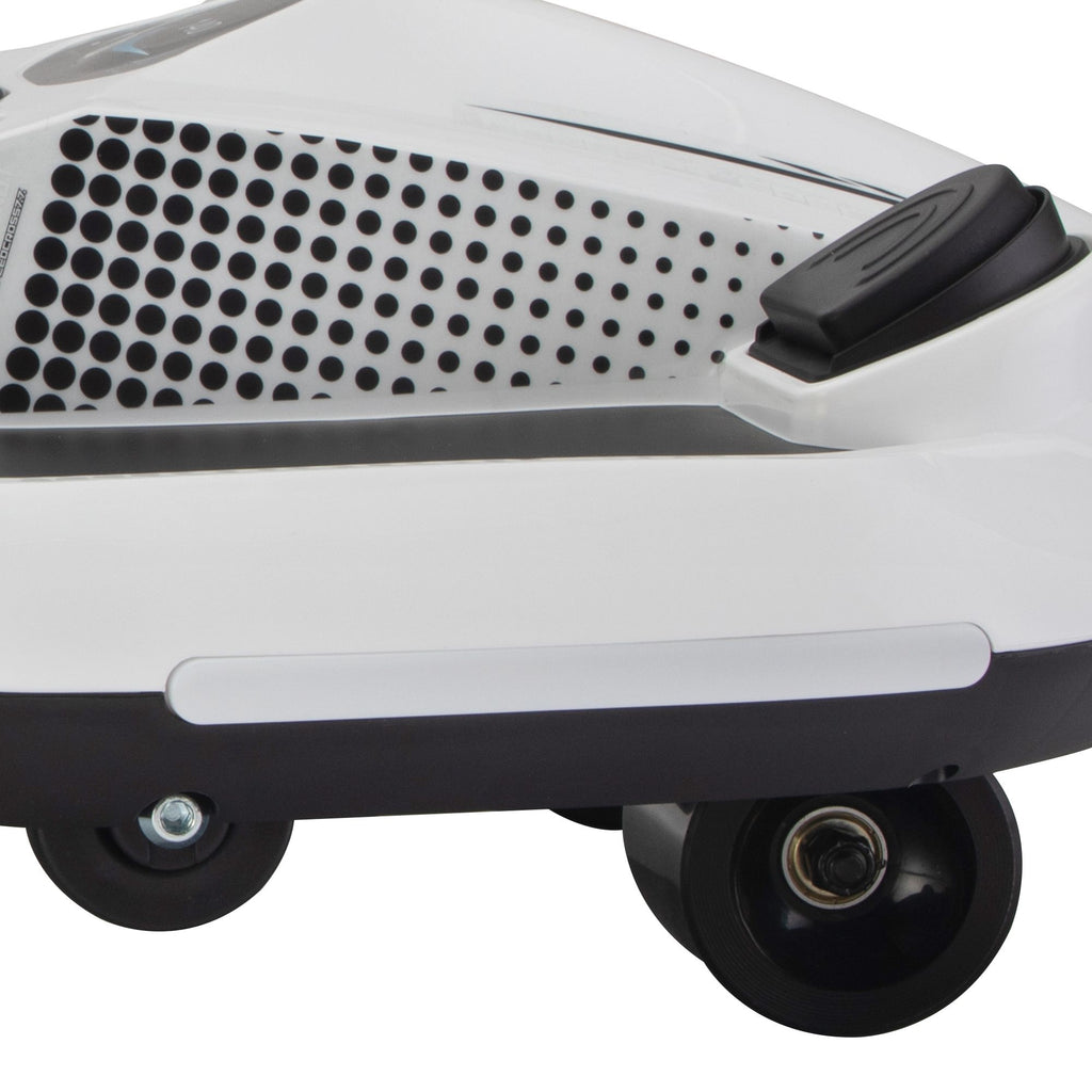 Yeah Depot - Electric Kids Racing Car with Music and Lights, White