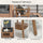 Yeah Depot - Outsunny Rattan Side Table, Outdoor End Table with Storage Shelf, Aluminum Frame Square, Coffee Table with Tempered Glass Top, Sand