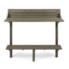 Yeah Depot - Outdoor Acacia Wood Balcony Bar Table, Gray Finish