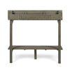 Yeah Depot - Outdoor Acacia Wood Balcony Bar Table, Gray Finish