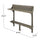 Yeah Depot - Outdoor Acacia Wood Balcony Bar Table, Gray Finish