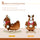 Yeah Depot - Qaba Kids Ride-On Rocking Horse Toy, Rocker with Lullaby Song, Hand Puppets & Soft Plush Fabric for Children 18-36 Months, Brown