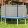 Yeah Depot - Soozier Trampoline Safety Net for 14ft Round Trampoline with 8 Straight Poles, Weather-Resistant Trampoline Net Replacement Enclosure with Yellow Zippered Entrance, Poles Not Included, Yellow
