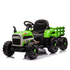 Yeah Depot - Ride on Tractor with Trailer,24V Battery Powered Electric Tractor Toy, 200w*2motor 1.86-4.97MPH/Remote Control,electric car for kids,Three speed adjustable,USB,MP3 ,Bluetooth,LED light, safety belt.