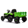 Yeah Depot - Ride on Tractor with Trailer,24V Battery Powered Electric Tractor Toy, 200w*2motor 1.86-4.97MPH/Remote Control,electric car for kids,Three speed adjustable,USB,MP3 ,Bluetooth,LED light, safety belt.