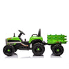 Yeah Depot - Ride on Tractor with Trailer,24V Battery Powered Electric Tractor Toy, 200w*2motor 1.86-4.97MPH/Remote Control,electric car for kids,Three speed adjustable,USB,MP3 ,Bluetooth,LED light, safety belt.
