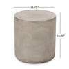 Yeah Depot - Outdoor LightWeight Concrete Side Table,Light Gray