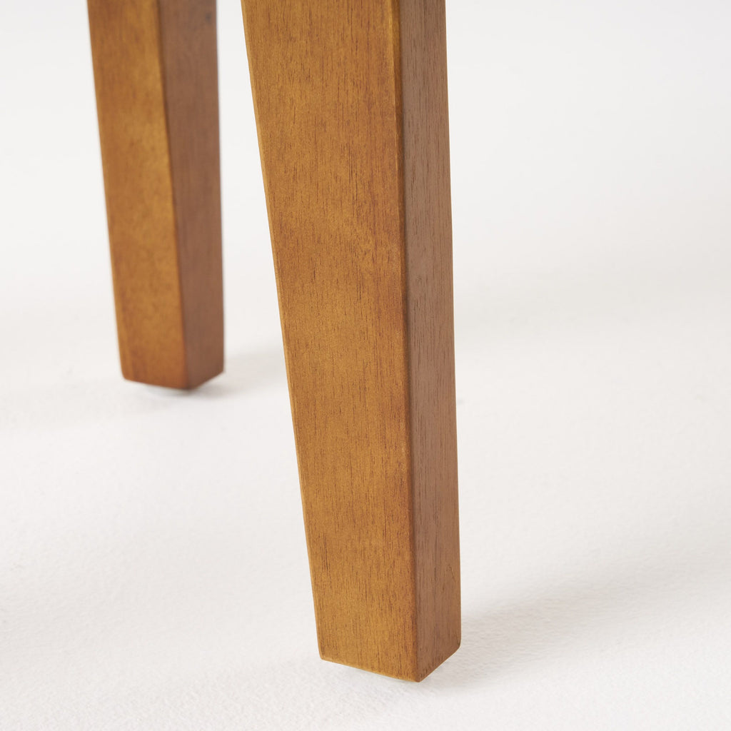Yeah Depot - Outdoor 16'' Acacia Wood Side Table, Teak Finish