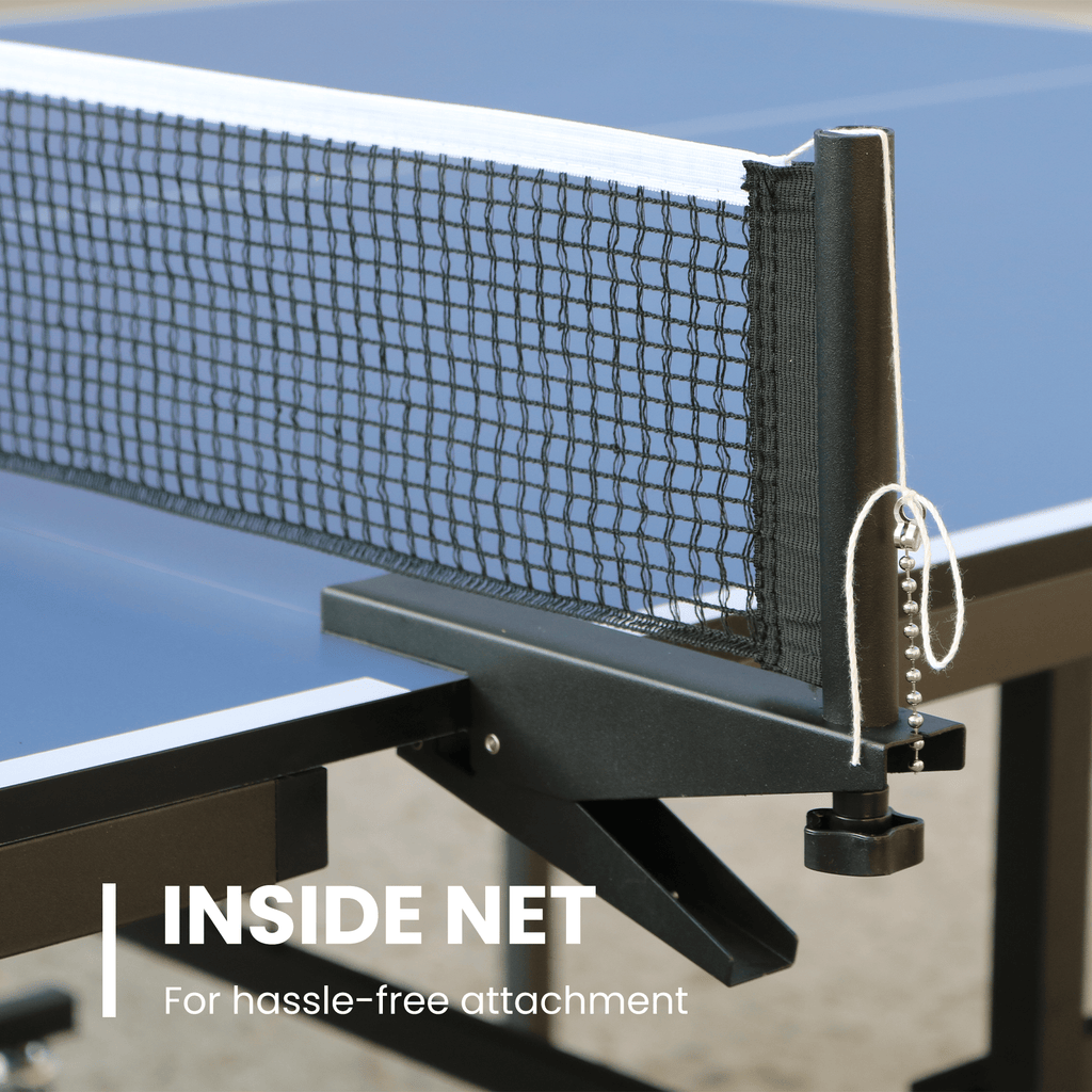 Yeah Depot - Table Tennis Table - 15mm Professional MDF Indoor Table Tennis Table with Table Tennis Net and Bats etc. Quick Assembly, Single Training Table, 108''L x 60''W x 30''H