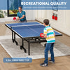 Yeah Depot - Table Tennis Table - 15mm Professional MDF Indoor Table Tennis Table with Table Tennis Net and Bats etc. Quick Assembly, Single Training Table, 108''L x 60''W x 30''H