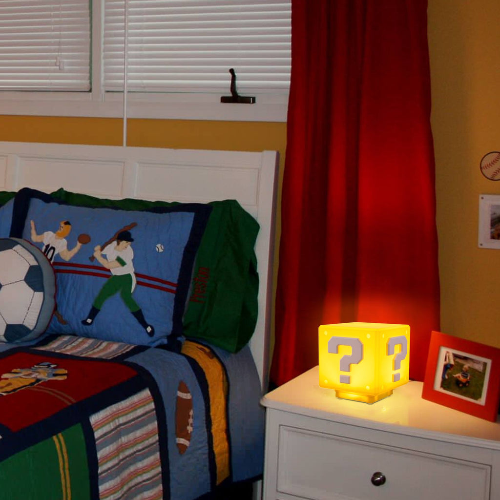 Ep Design Lab - Super Mario Night Light with Sound Effects, Block Night Light,Bedside Lamp, Desklamp for Kids and Fans, Birthday Gift, Holiday Gift