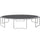 Yeah Depot - 14FT Powder-coated Advanced Trampoline with Basketball Hoop Inflator and Ladder(Outer Safety Enclosure) Orange