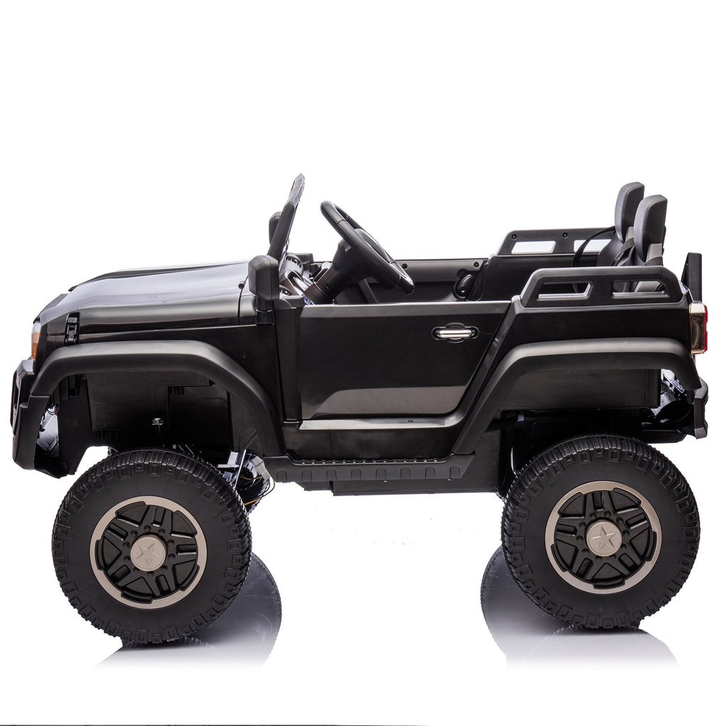 Yeah Depot - 24V Two-seater Kids Ride On Car W/Parents Remote Control, Licensed Toyota LC250,2WD,110w Motors,With Shovel,Three-point Seat Belt,Slow Start,Speed adjustment,Bluetooth,Music for Kids Aged 3+.