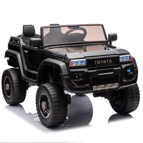 Yeah Depot - 24V Two-seater Kids Ride On Car W/Parents Remote Control, Licensed Toyota LC250,2WD,110w Motors,With Shovel,Three-point Seat Belt,Slow Start,Speed adjustment,Bluetooth,Music for Kids Aged 3+.