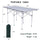 Yeah Depot - Portable Folding Lightweight Aluminum Camping Picnic Table for 4-6, Compact Roll Top Table with Carry Bag