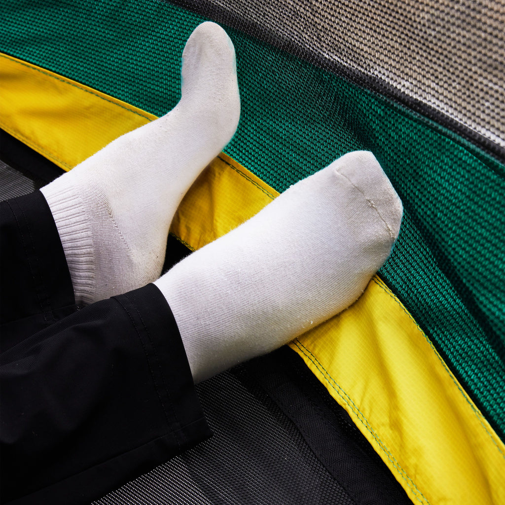 Yeah Depot - YC 14FT Recreational Trampolines with Enclosure for Kids and Adults with Patented Fiberglass Curved Poles Pumpkin -Green