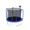 Yeah Depot - 8FT Trampoline with Basketball Hoop, ASTM Approved Reinforced Type Outdoor Trampoline with Enclosure Net