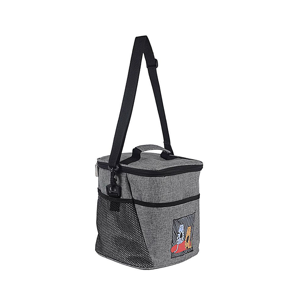 Sanal Magaza - Biggdesign Cats Insulated Lunch Bag, Gray