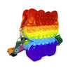 Sanal Magaza - Ogi Mogi Toys Colorful Cat Colorful Round Shoulder Bag