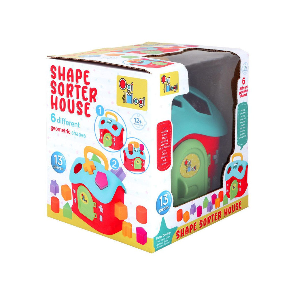 Sanal Magaza - Ogi Mogi Toys Shape Sorter House 13 Pieces
