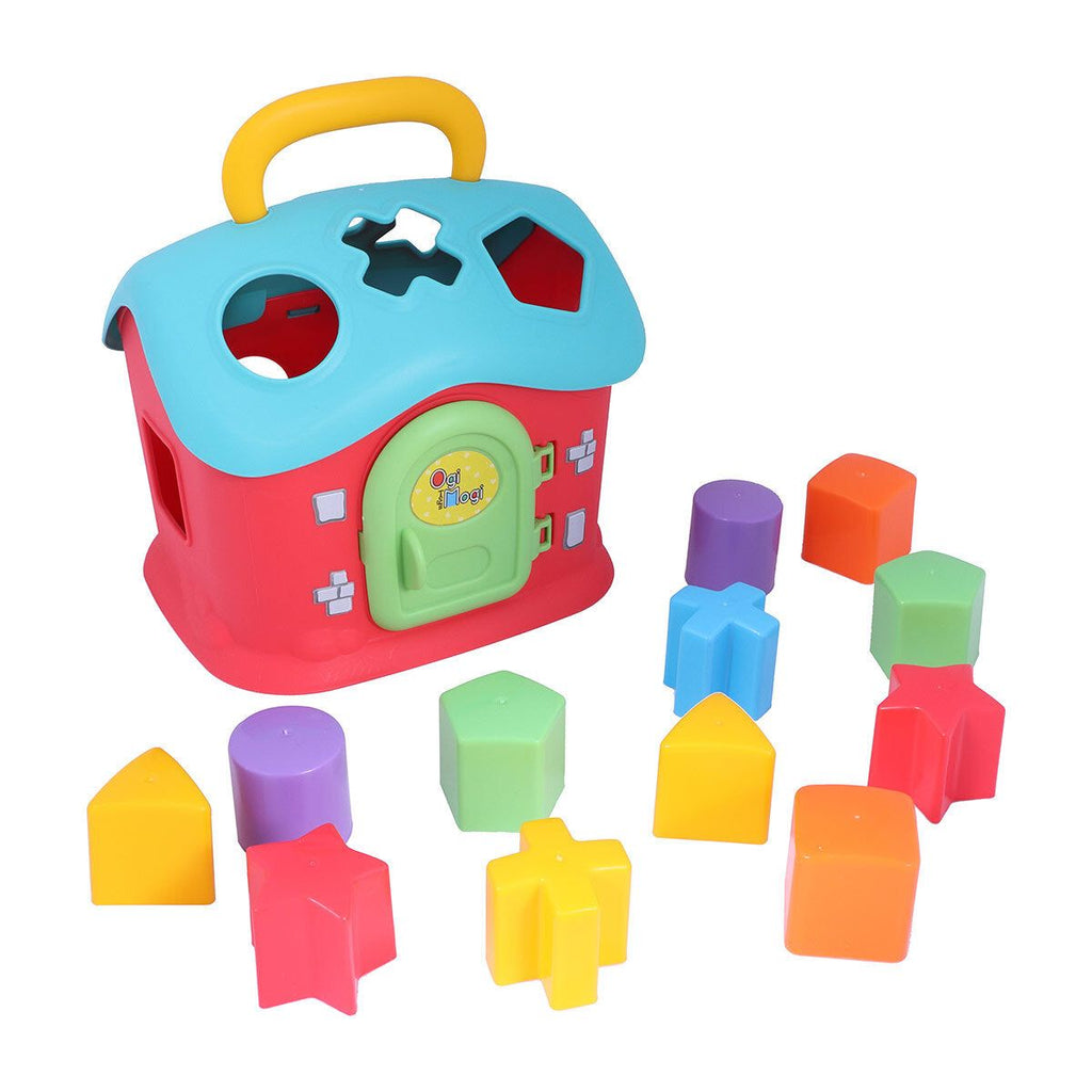 Sanal Magaza - Ogi Mogi Toys Shape Sorter House 13 Pieces