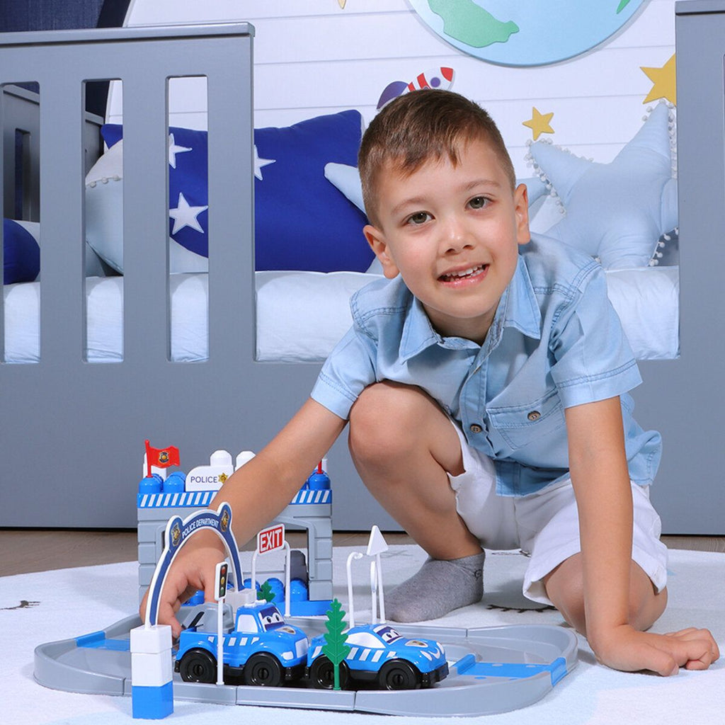 Sanal Magaza - Ogi Mogi Toys Police Car Set (52 Pieces)