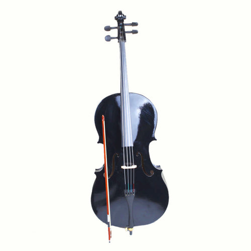 inQ Boutique - 4/4 Wood Cello Bag Bow Rosin Bridge Black (Old code:85409801)