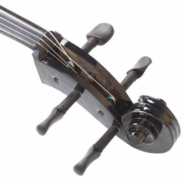 inQ Boutique - 4/4 Wood Cello Bag Bow Rosin Bridge Black (Old code:85409801)