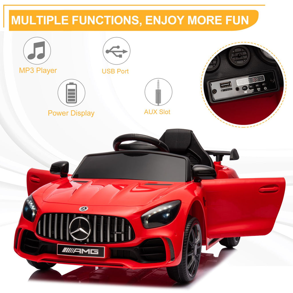 inQ Boutique - LEADZM Dual Drive 12V 4.5Ah with 2.4G Remote Control Mercedes-Benz Sports Car Red