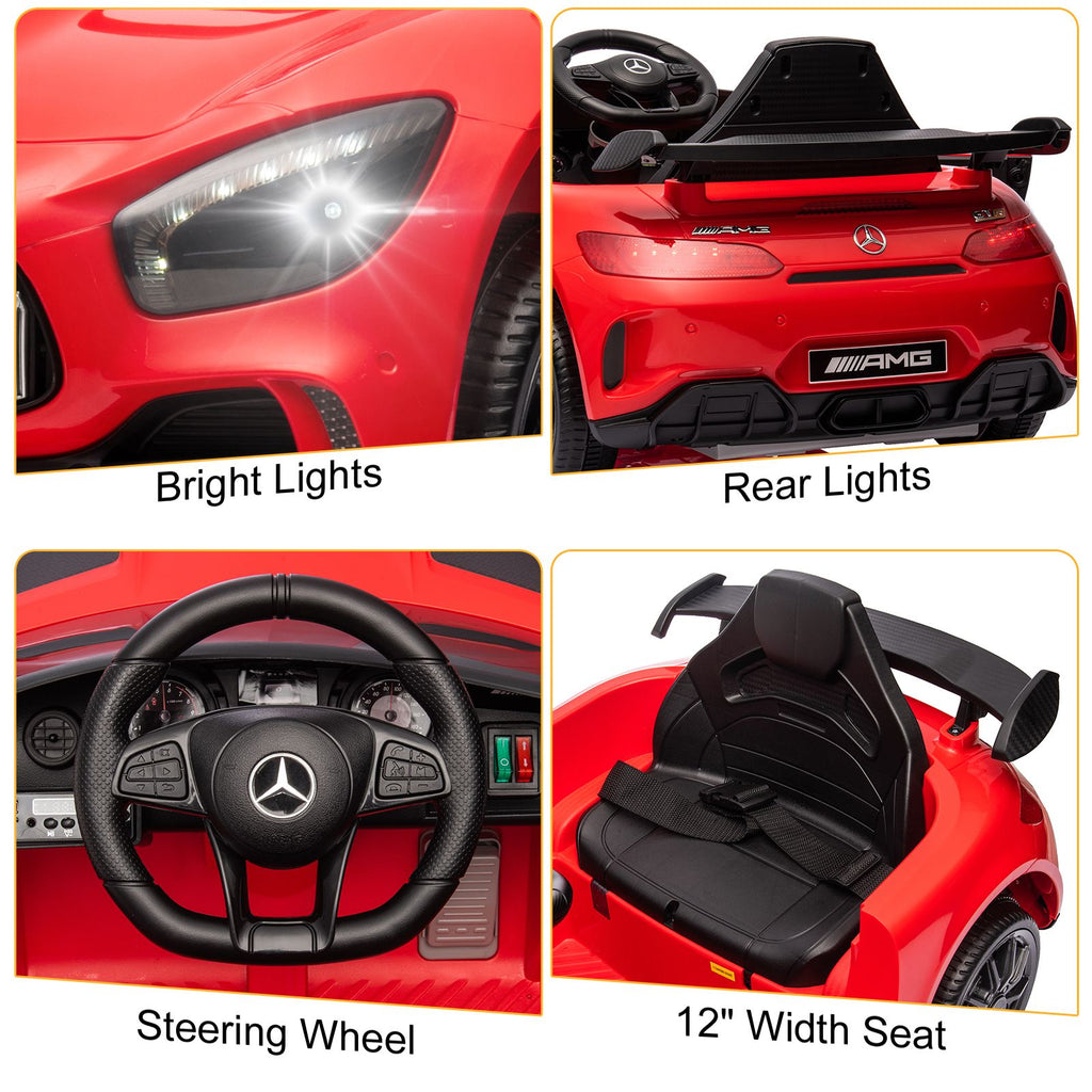 inQ Boutique - LEADZM Dual Drive 12V 4.5Ah with 2.4G Remote Control Mercedes-Benz Sports Car Red