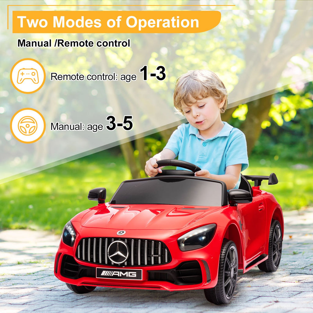 inQ Boutique - LEADZM Dual Drive 12V 4.5Ah with 2.4G Remote Control Mercedes-Benz Sports Car Red