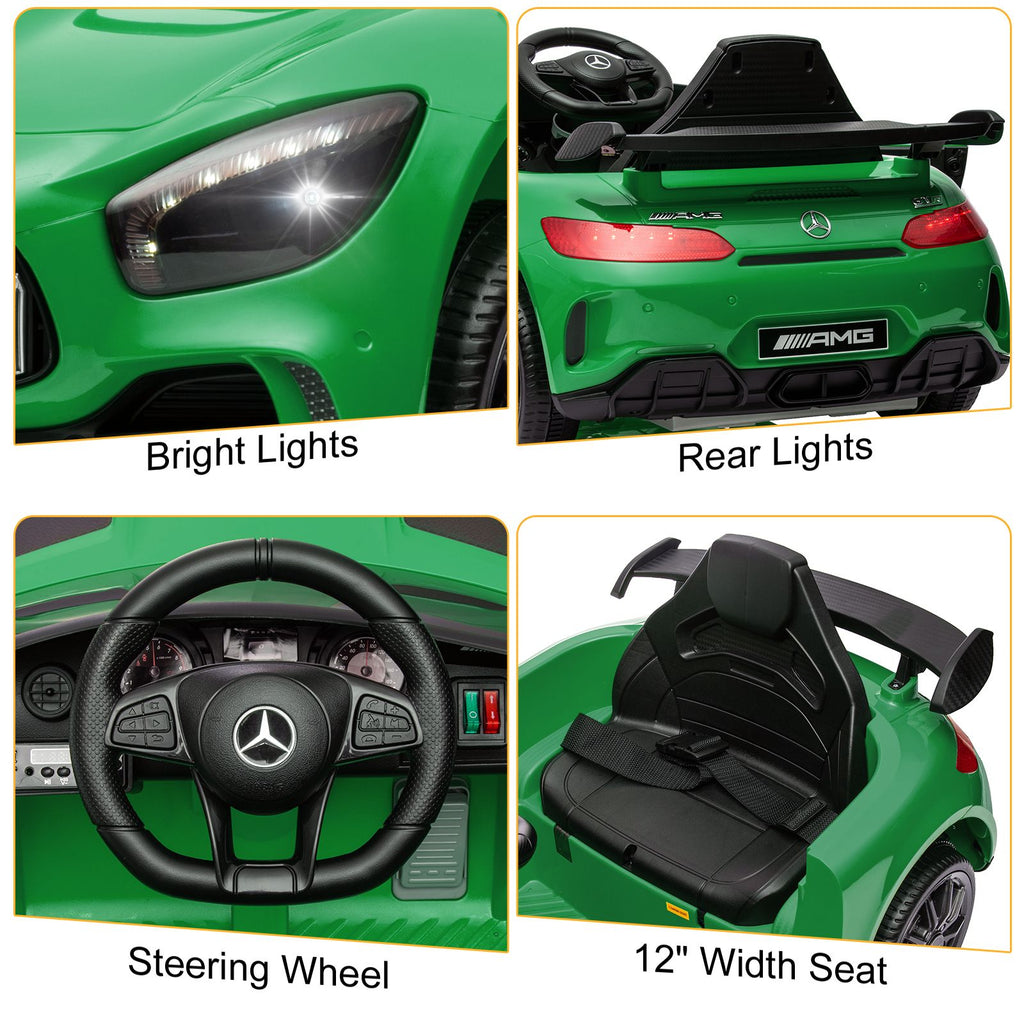inQ Boutique - LEADZM Dual Drive 12V 4.5Ah with 2.4G Remote Control Mercedes-Benz Sports Car Green