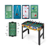 Hooya Imp.& Exp. - 12-in-1 Combo Game Table Set with Foosball Air Hockey Pool Chess and Ping Pong