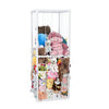 Linx Deals - Stuffed Animal Storage PVC Plush Organizer Shelf Plush Stuffed Animal Holder Standing Kids Toy Storage Cage