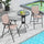 Hooya Imp.& Exp.  - 3 Pieces Outdoor Bistro Set with 2 Folding Chairs