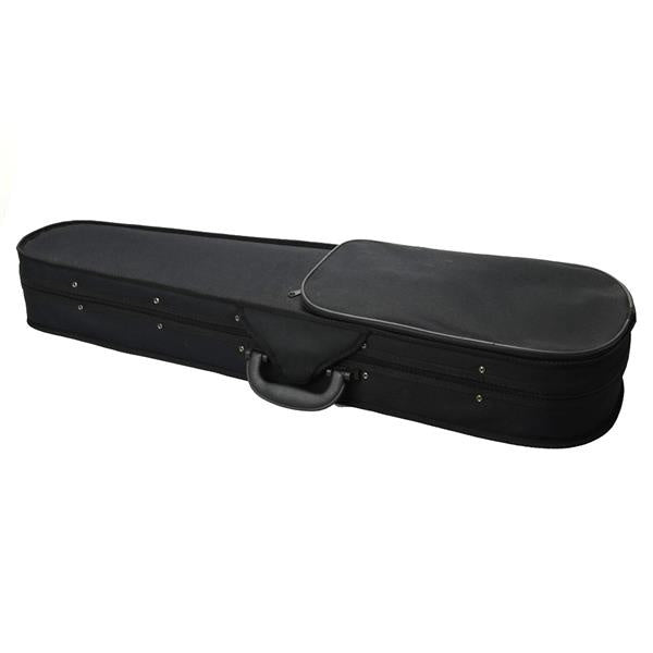 inQ Boutique - [Do Not Sell on Amazon]Glarry GV102 4/4 Solid Wood EQ Violin Case Bow Violin Strings Shoulder Rest Electronic Tuner Connecting Wire Cloth Black