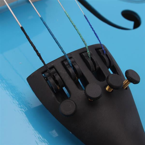 inQ Boutique - 4/4 Acoustic Violin Case Bow Rosin Sky Blue