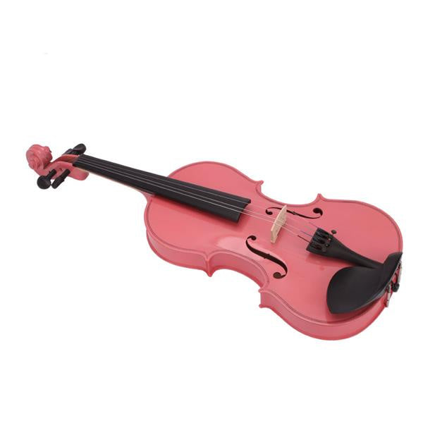 inQ Boutique - New 1/4 Acoustic Violin Case Bow Rosin Pink