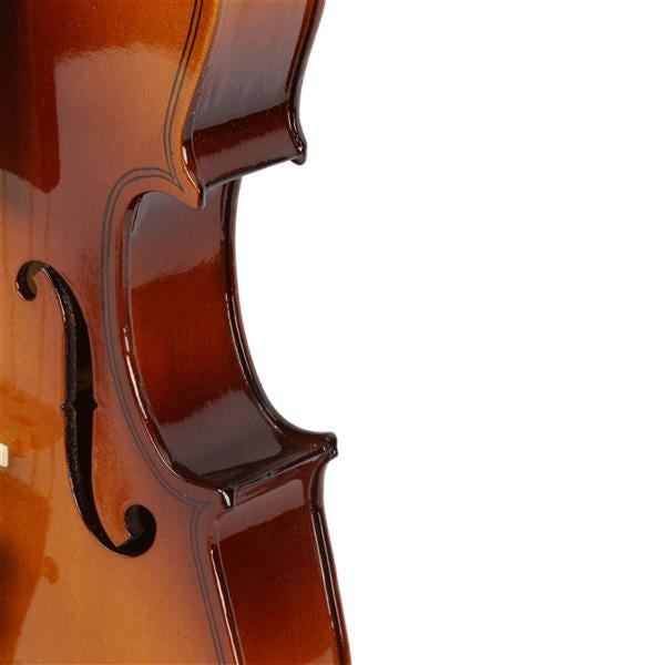 inQ Boutique - New 3/4 Acoustic Violin Case Bow Rosin Natural