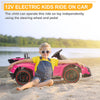 inQ Boutique - LEADZM Lamborghini Poison Small Dual Drive 12V 4.5AH with 2.4G Remote Control Sports Car Pink