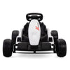 FX070 - Electric GoKart Pro, Kids Racing Car, Outdoor Ride On Toy with MP3 for Kids Aged 4-16, Black and White