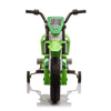 FX070 - 12V Kids Ride on Toy Motorcycle, Electric Motor Toy Bike with Training Wheels for Kids 3-6, Green