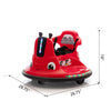 FX070 - 12V Snail-Shaped Kids Electric Bumper Car with Remote Control, Ride On Car with LED Lights, Music, 360 Degree Rotate, Toddler Race Toys, 3-8 Years Old