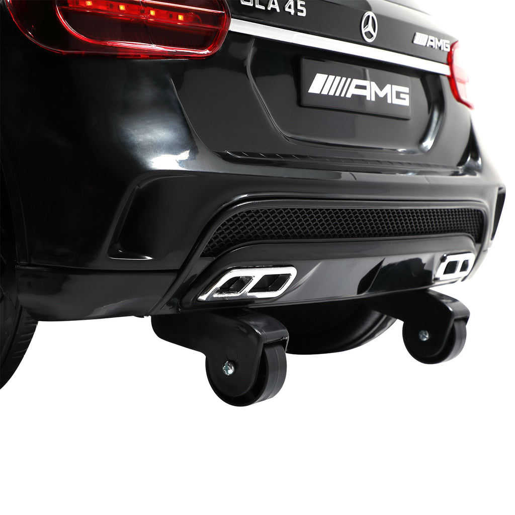 FX070 - Licensed Mercedes Benz AMG 6V Kids Ride On Electric Car with Remote Control, Story Education AUX, Black