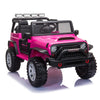 FX070 - 12V kids Ride On Jeep with Remote Control, Electric Car for Kids 3-8 Years, 3 Speeds, LED Lights, MP3 Player - Rose Red