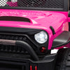FX070 - 12V kids Ride On Jeep with Remote Control, Electric Car for Kids 3-8 Years, 3 Speeds, LED Lights, MP3 Player - Rose Red