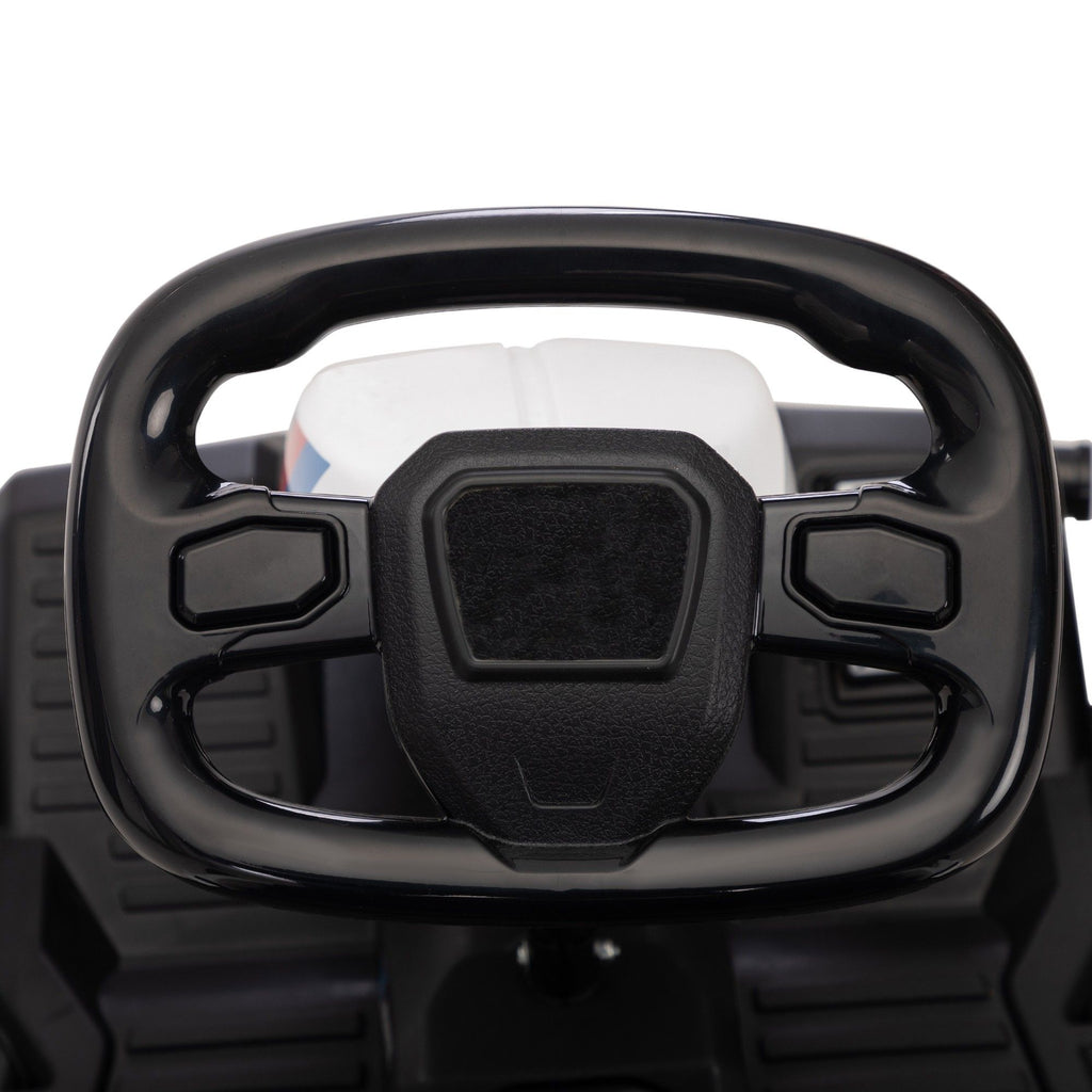 FX070 - 24V Electric Kids Go Kart, Battery Powered Outdoor Ride On Toy w/ 5 mph Max Speed, Music, Horn, Power Display, Protectors, Red and Black