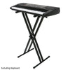 inQ Boutique - Keyboard Electric Piano Stand Standard Rack Dual-tube X-Shape Adjustable Folding