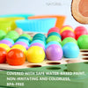 Hometeczone - 4 in 1 Wooden Board Bead Game- Montessori Rainbow Puzzle Sorting Stacking Toy- Kids Learning Math- Gift Girls- Boys for 3 Years Old and Up 3+