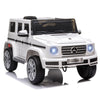 Yeah Depot - Aosom 12V Kids Electric Car, Mercedes Benz G500 Licensed Battery Powered Ride on Truck for Kids with Remote Control, Headlights, Music, Suspension & Storage for Boys and Girls, White